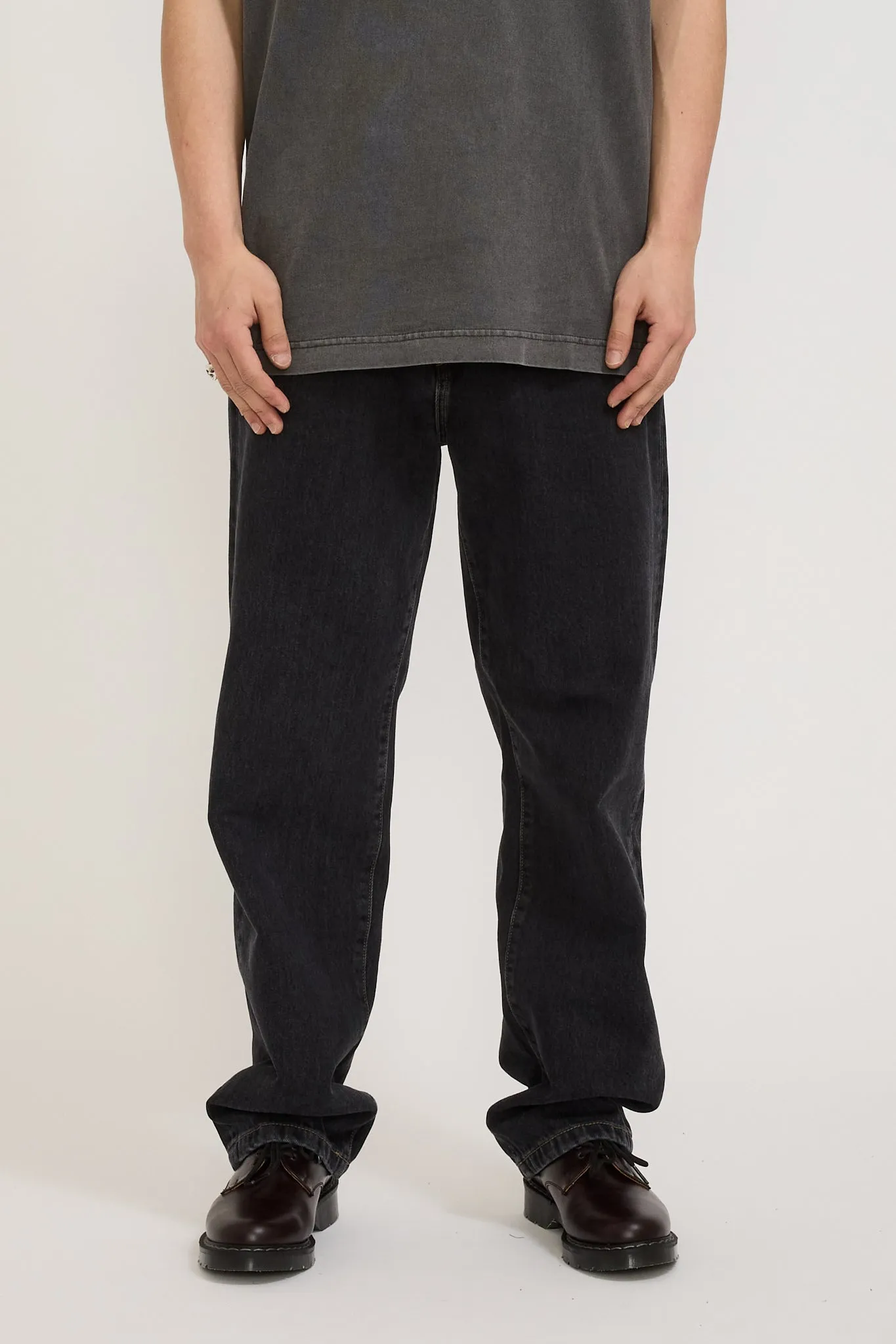 Aaron Pant Black Stone Washed