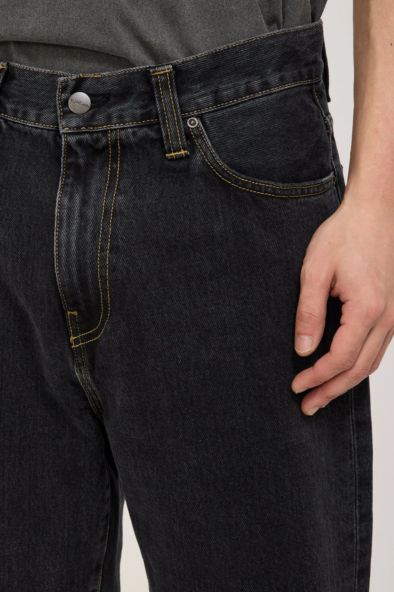 Aaron Pant Black Stone Washed