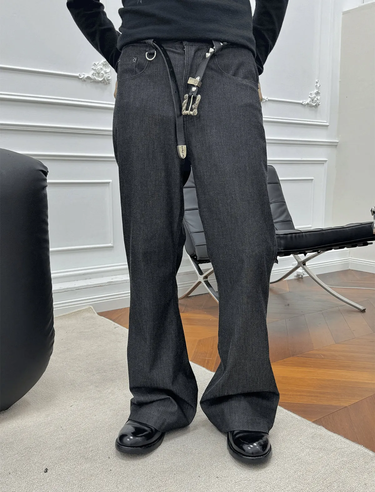Anti-wrinkle straight casual pants