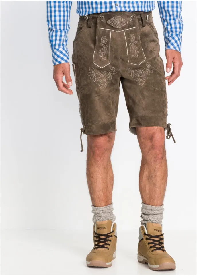 Bpc Selection Short Traditional Lederhosen Regular Fit Green