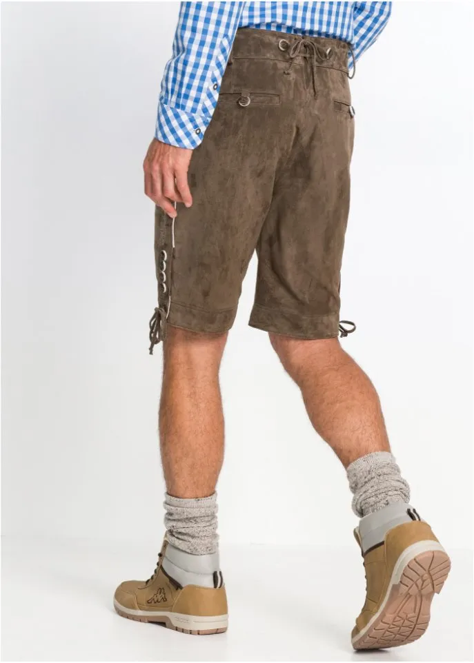 Bpc Selection Short Traditional Lederhosen Regular Fit Green