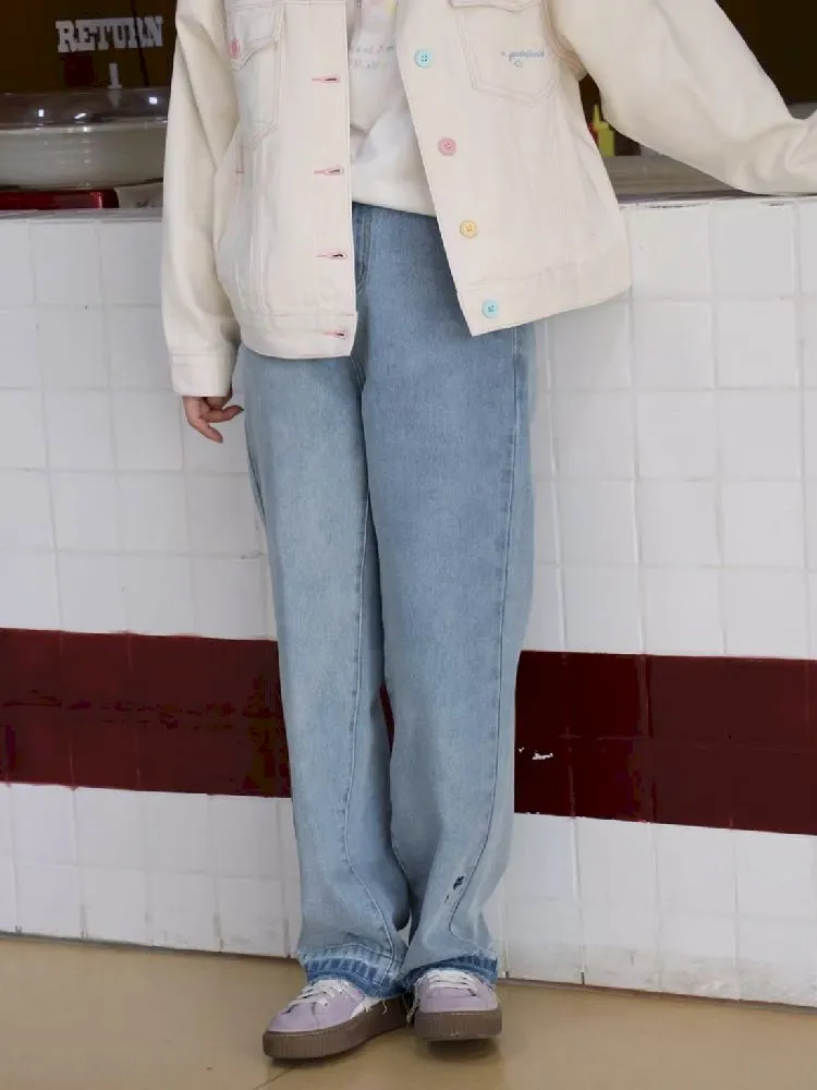 Casual straight thin jeans【s0000005252】