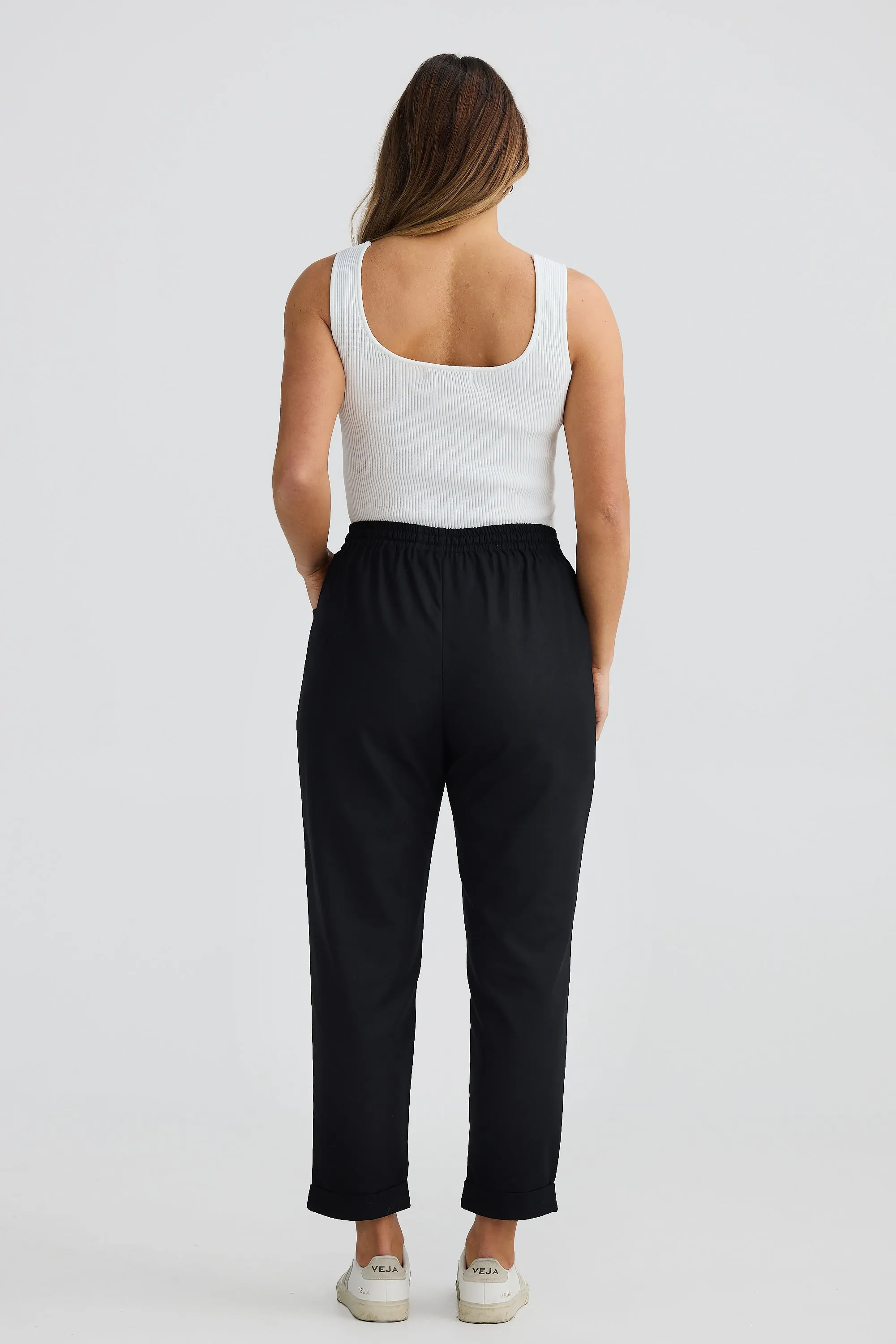 Cuffed Jogger Pant - Black