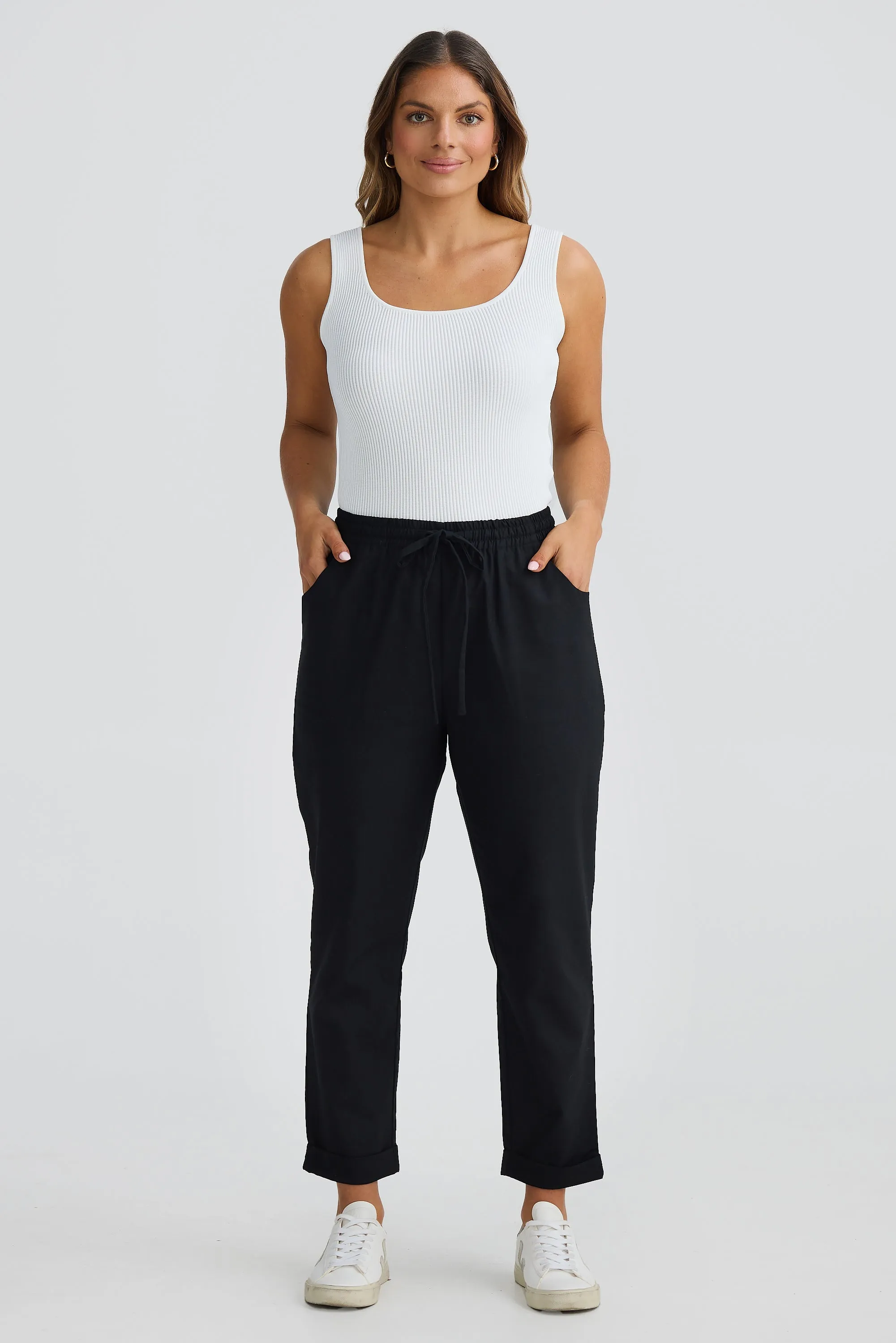 Cuffed Jogger Pant - Black