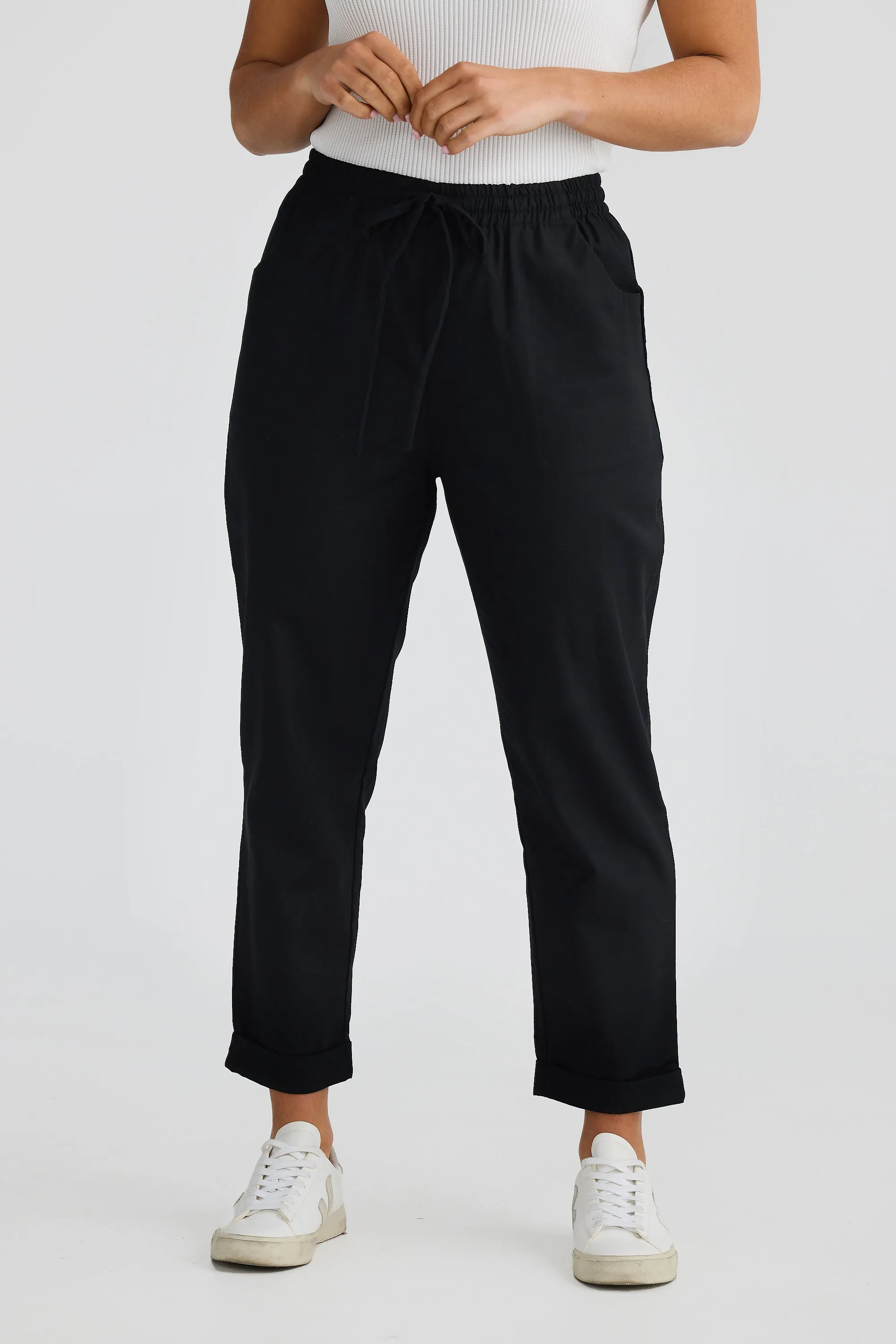 Cuffed Jogger Pant - Black