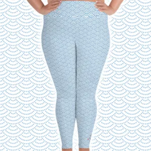 Fish Scale Mermaid Plus Size Leggings