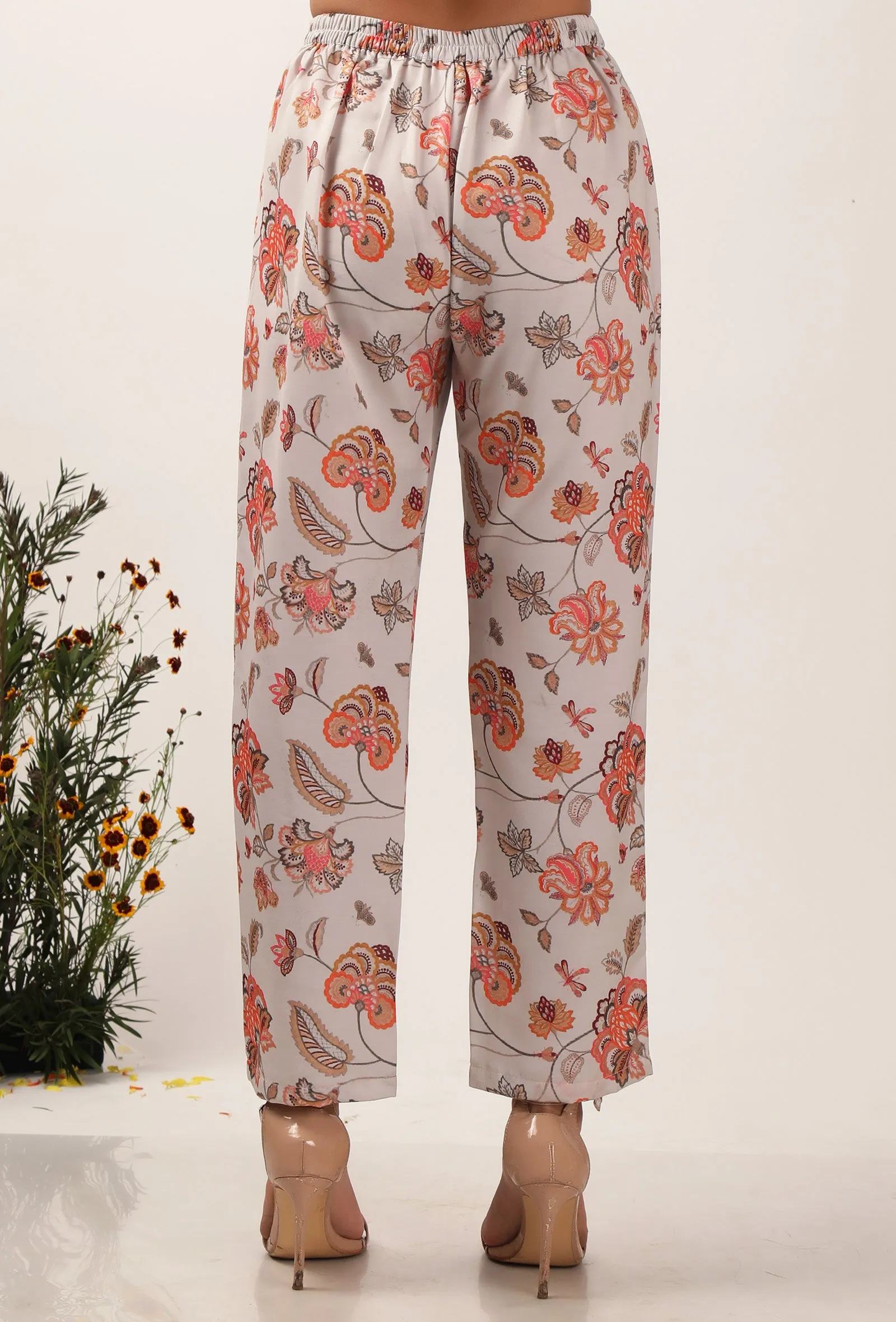 Floral Cara Chintz Narrow Fit Pants