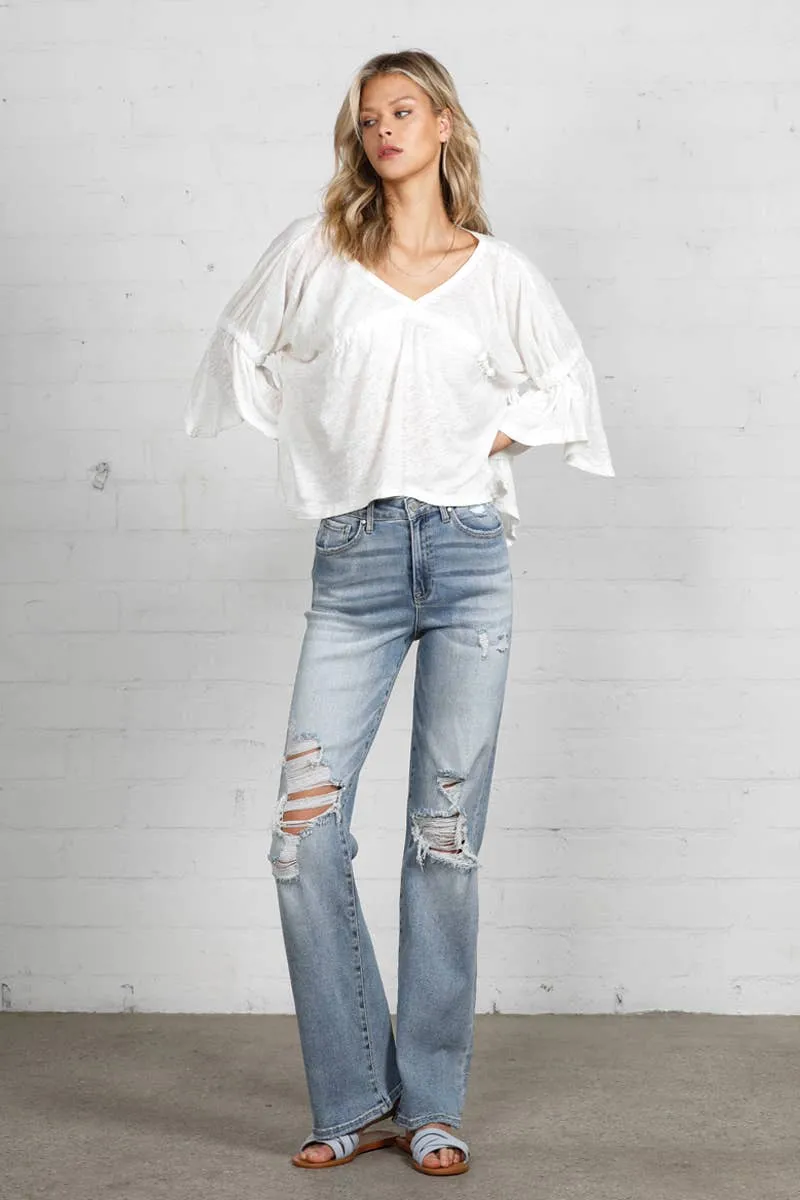 HIGH RISE DAD JEANS size 0