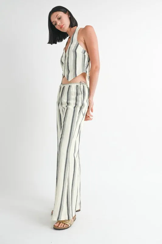 Hot Girl Coastal Cool Striped Straight Leg Pants