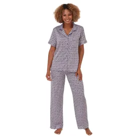 Indigo Sky Short Sleeve Satin Pyjamas