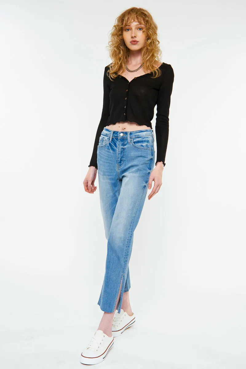 Jane High Rise Straight Jeans