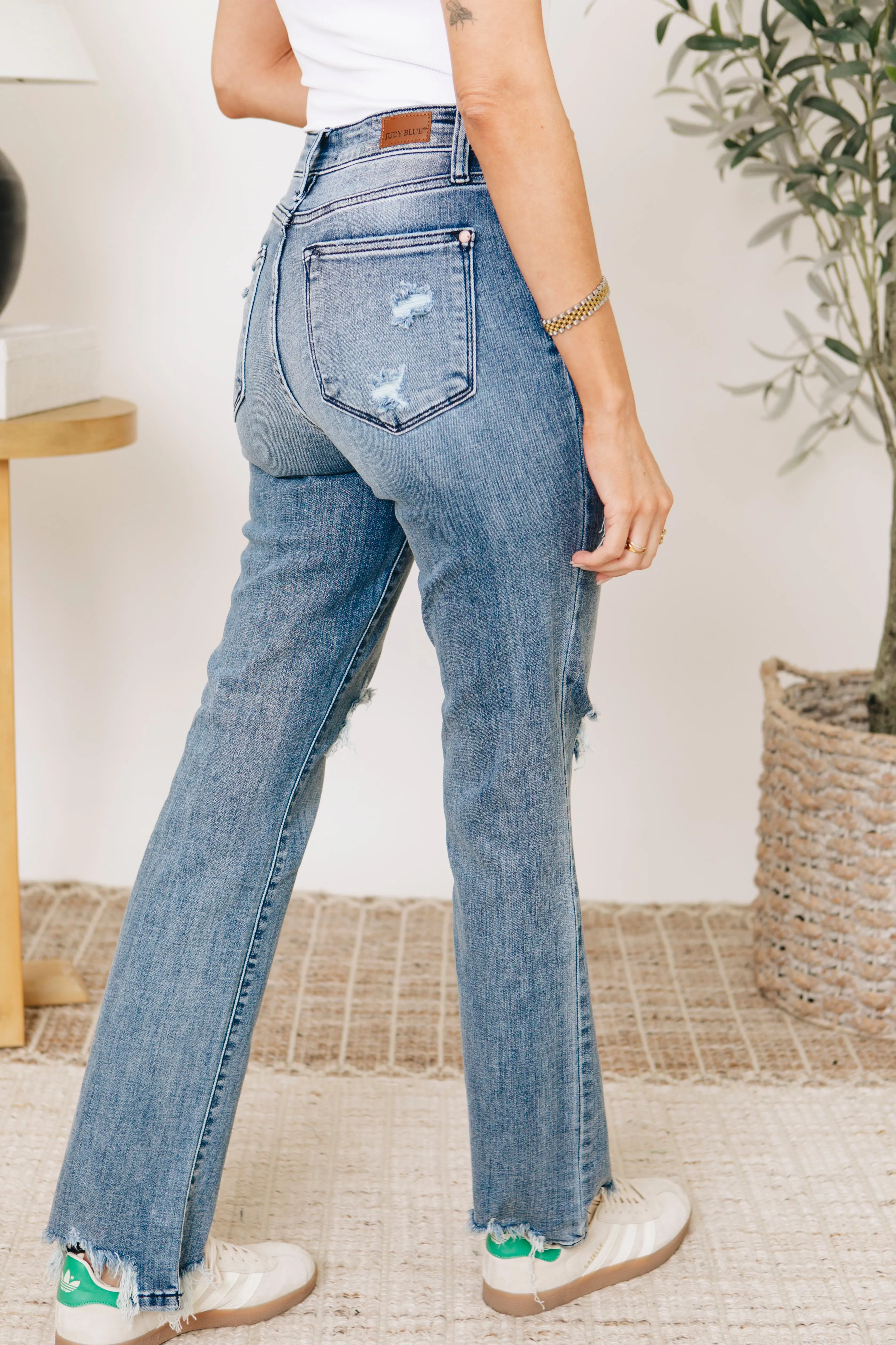 Judy Blue - Destroy Straight Mid- Rise Jeans (0-24W)