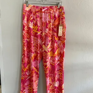 Leaves Pocket Capri-Watermelon