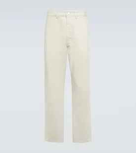 Lemaire Mid Rise Straight Fit Jeans, Neutral