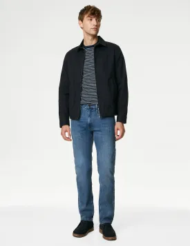 Marks & Spencer Straight Stretch Jeans, Azure Blue