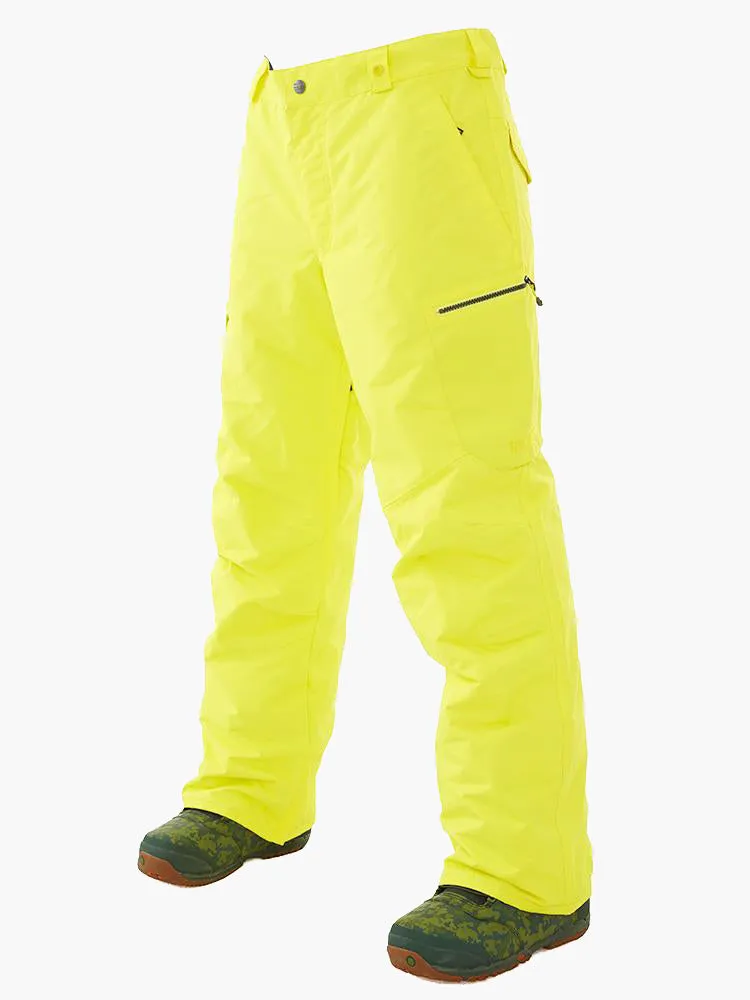 Men's High Windproof Waterproof Black Ski Snowboarding Pants