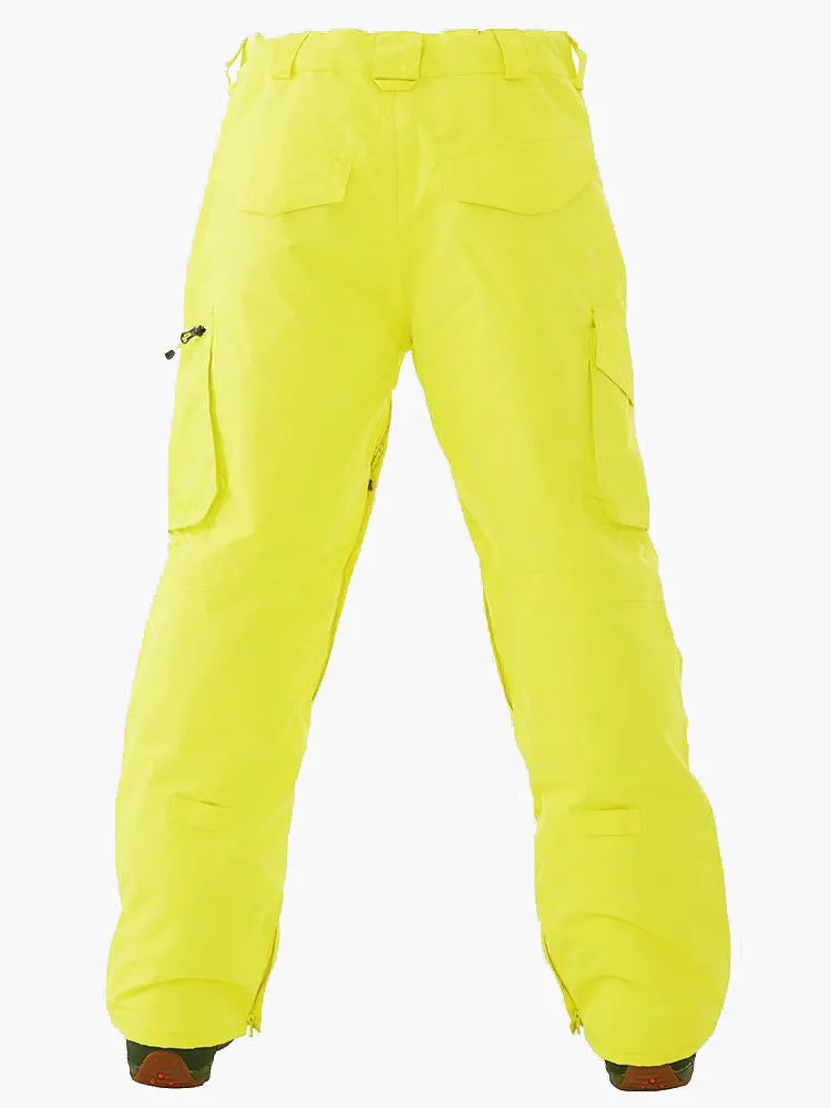 Men's High Windproof Waterproof Black Ski Snowboarding Pants