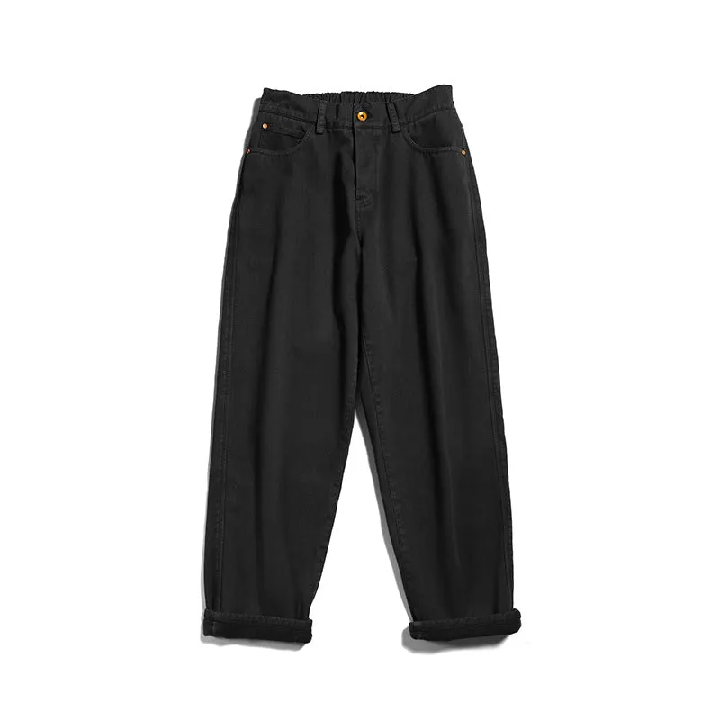 Men's Japanese Casual Straight Leg Padded Pants