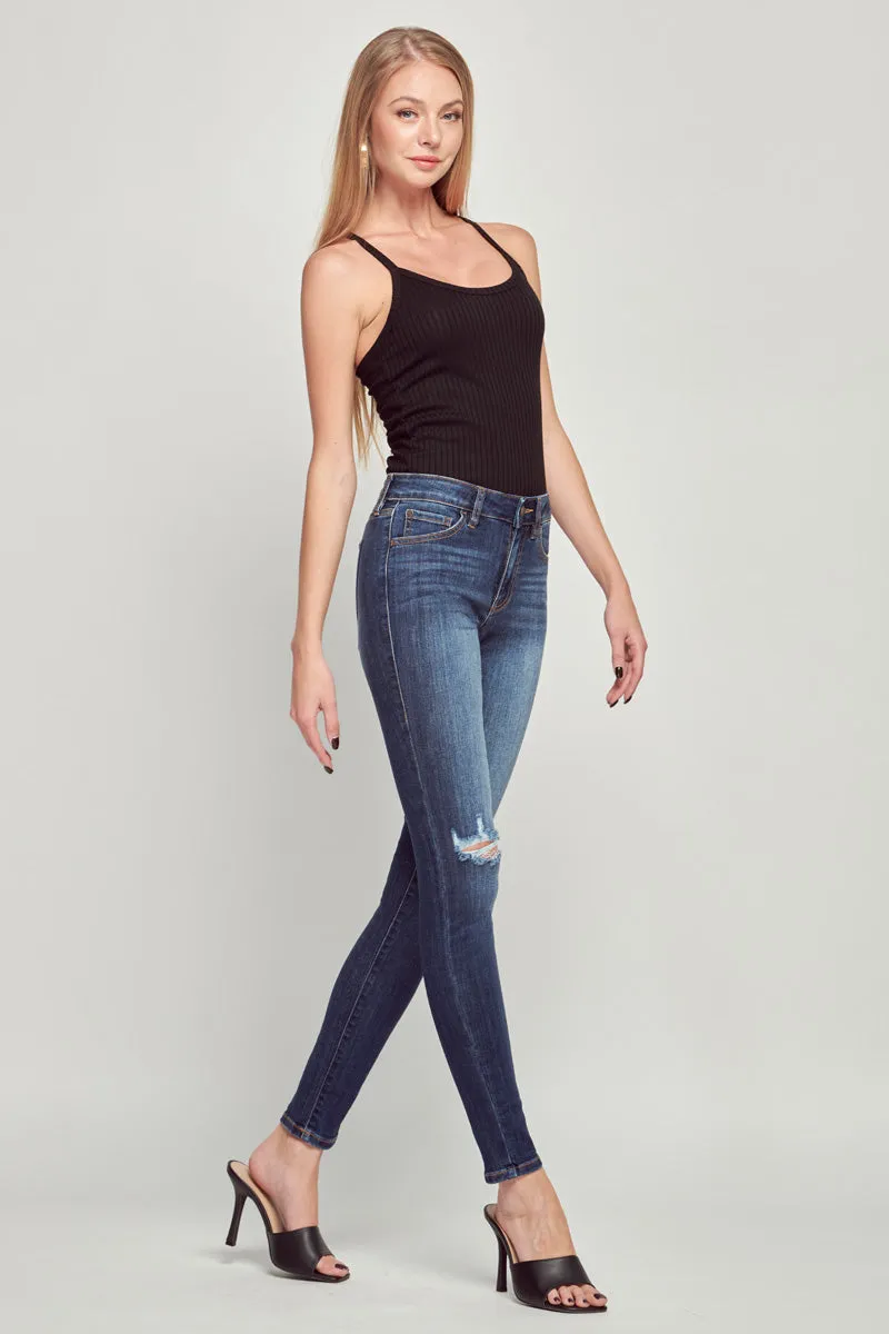 Monica Mid Rise Ankle Skinny Jeans