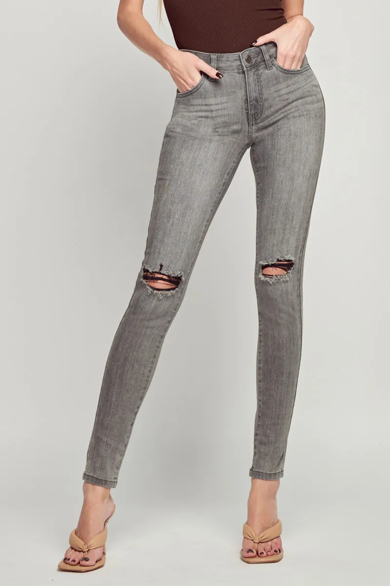 Monica Mid Rise Ankle Skinny Jeans