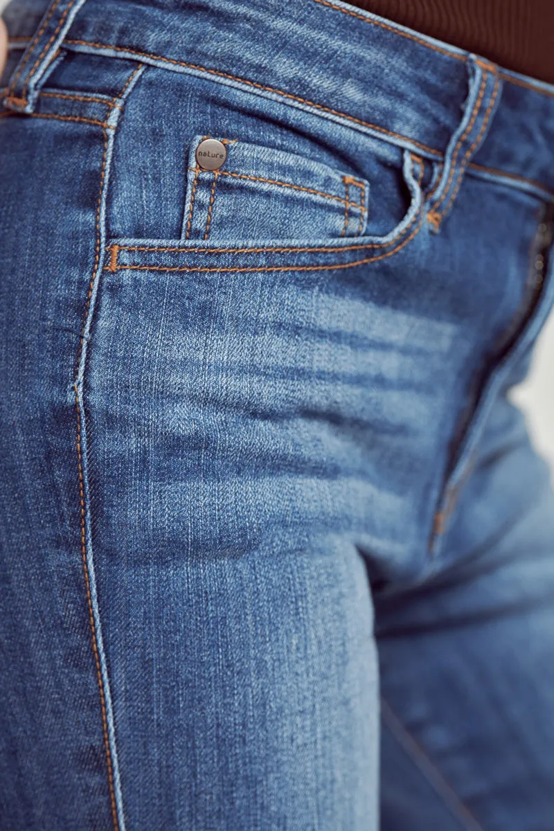 Monica Mid Rise Ankle Skinny Jeans