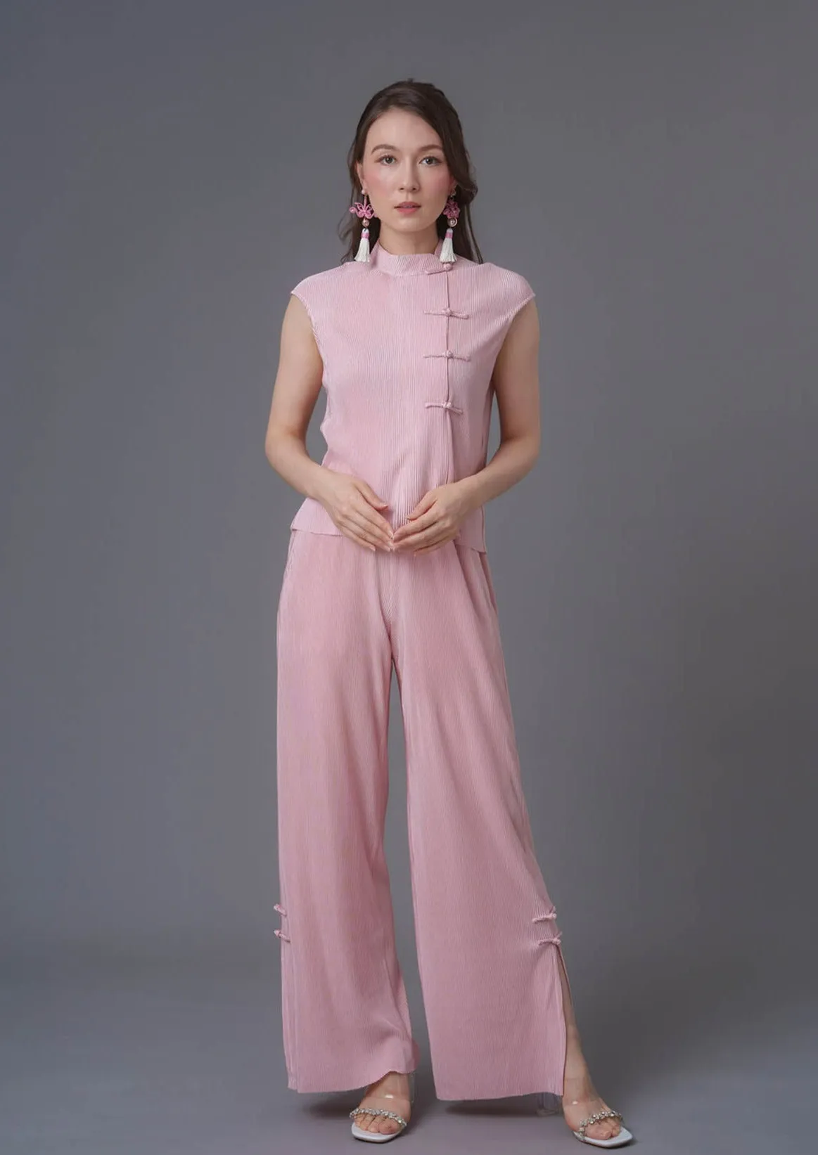 Pleated Pants (Pink)