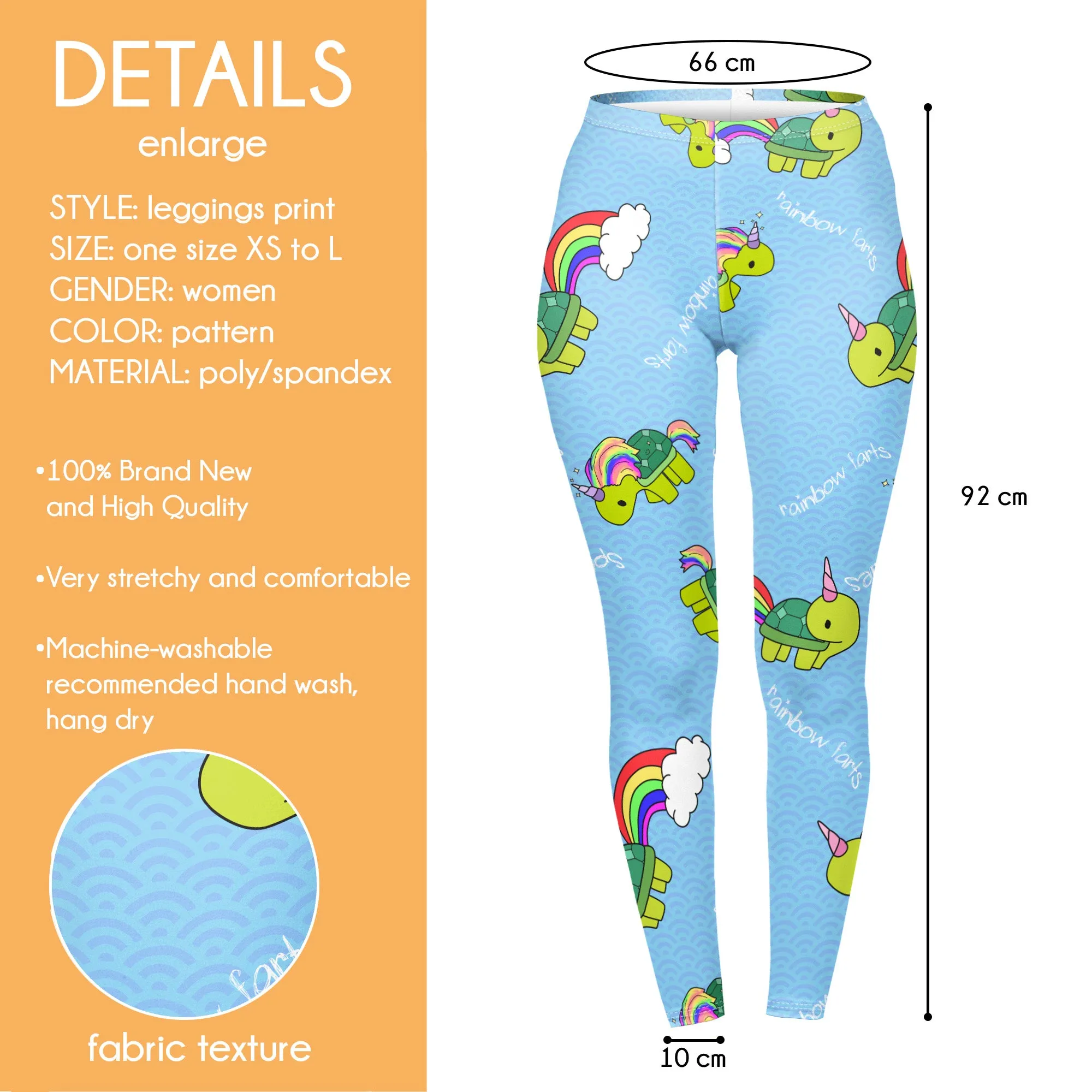 Regular Leggings (8-12 UK Size) - Turticorn