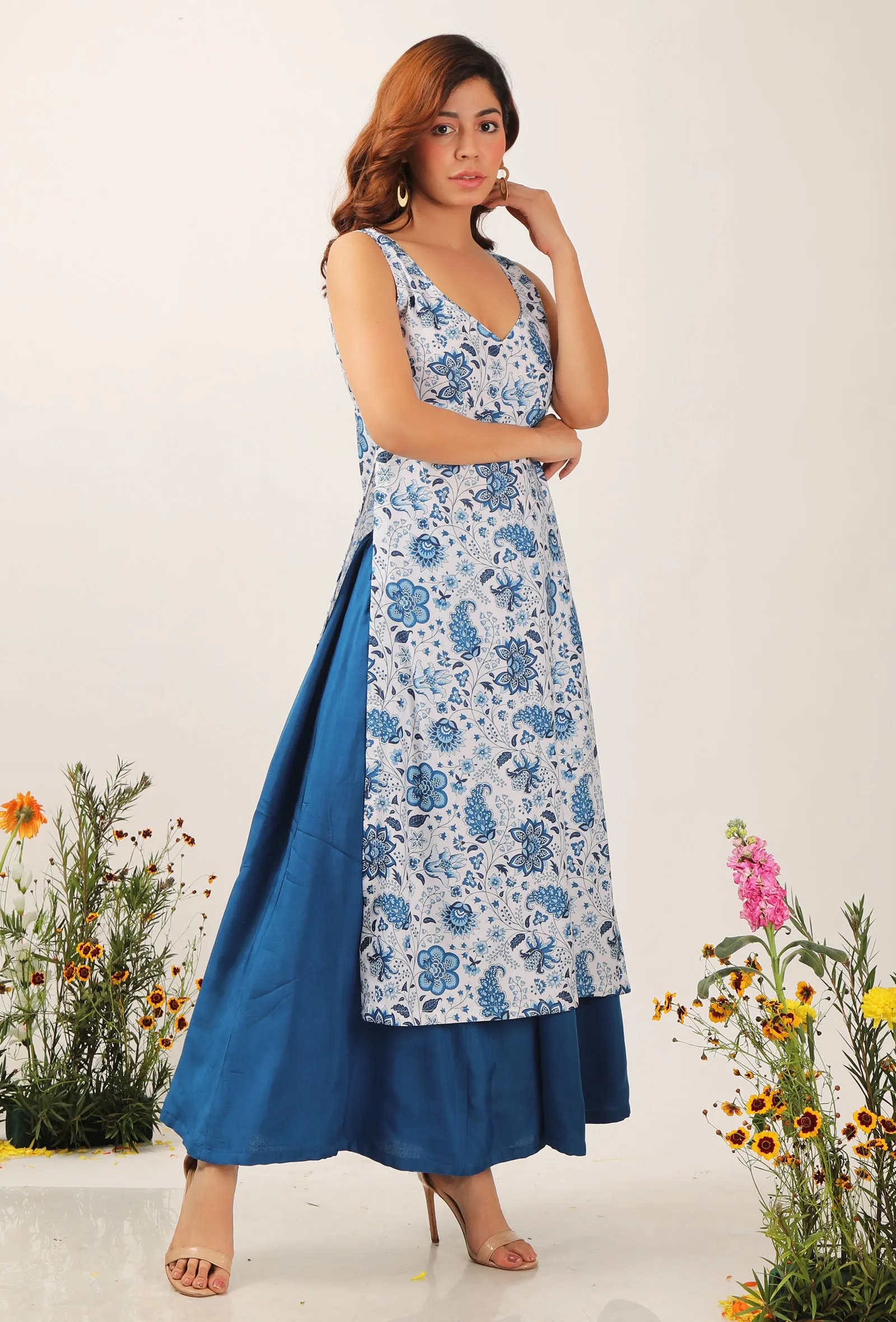 Serena Floral Chintz Straight Kurta