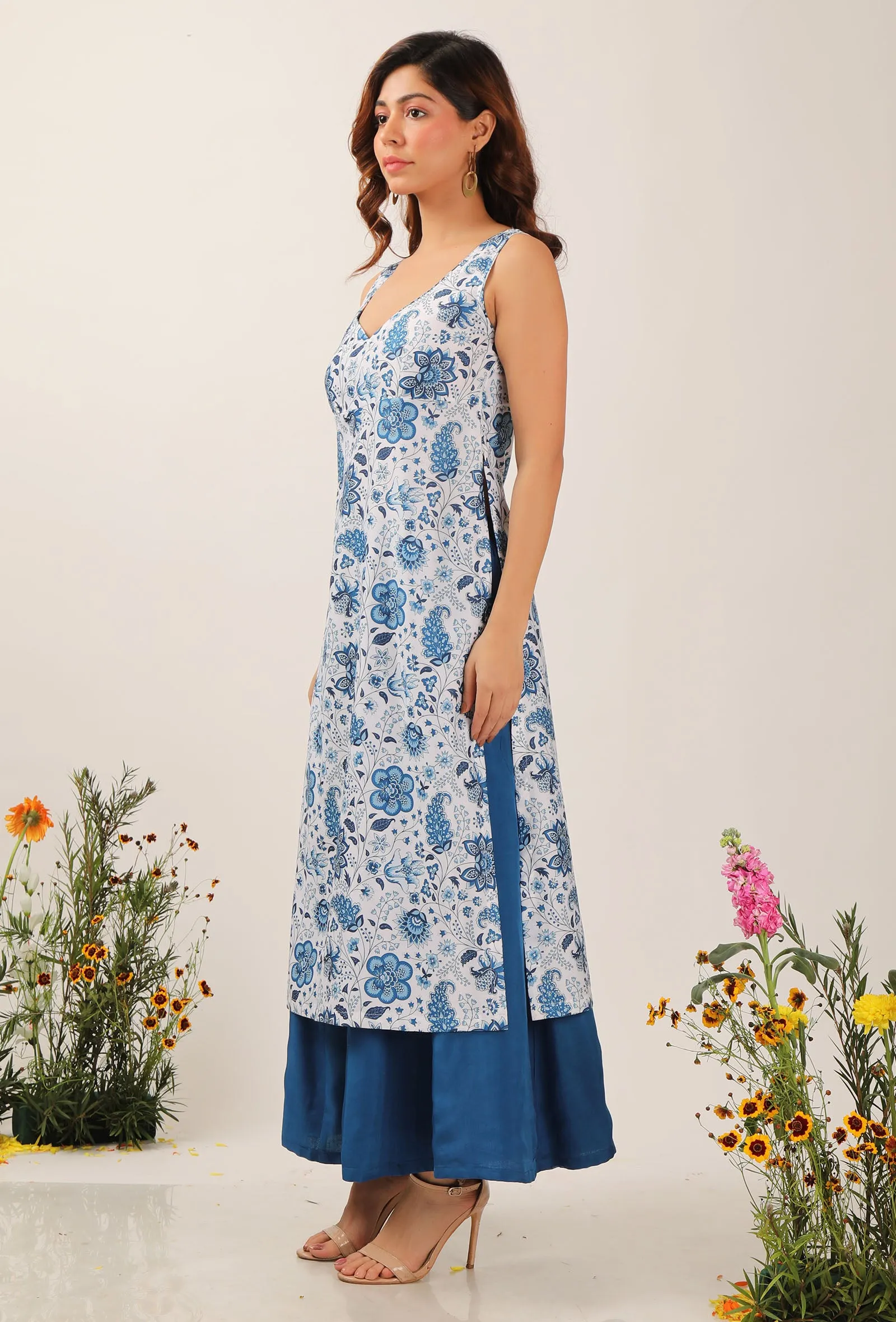 Serena Floral Chintz Straight Kurta
