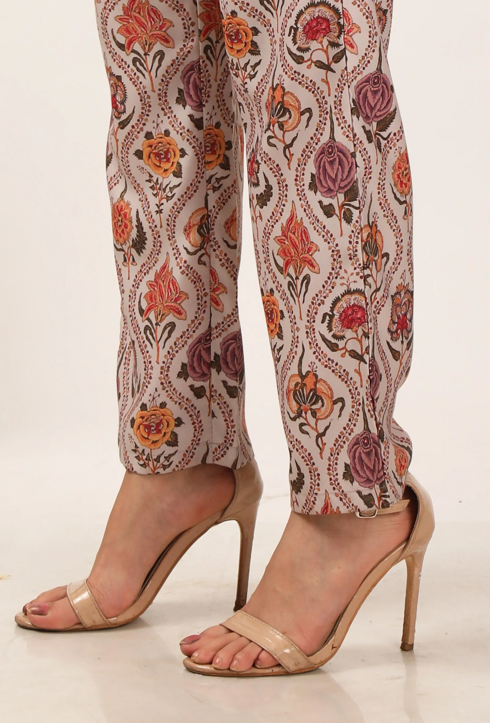 Set Of 2:  Airi Floral Chintz Straight Kurta With Narrow Fit Pants