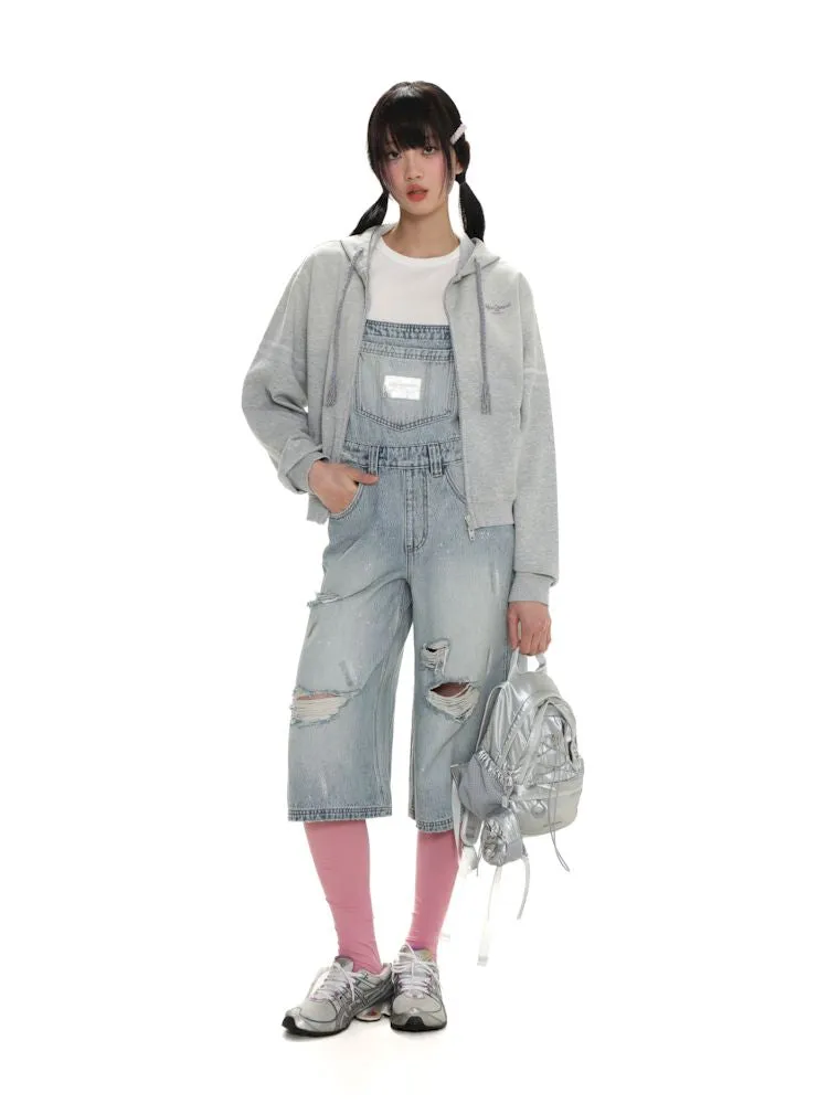 Silver pleated leather label casual straight denim back pants【s0000008646】