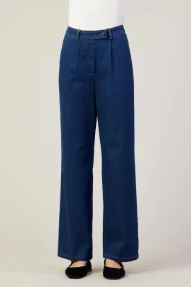 Washed Denim Pants