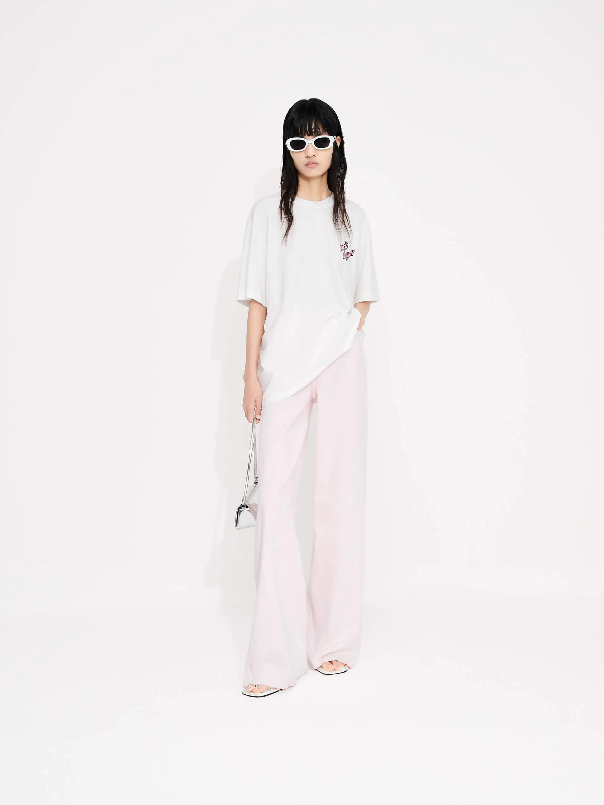 Wide Leg Jeans in Cotton